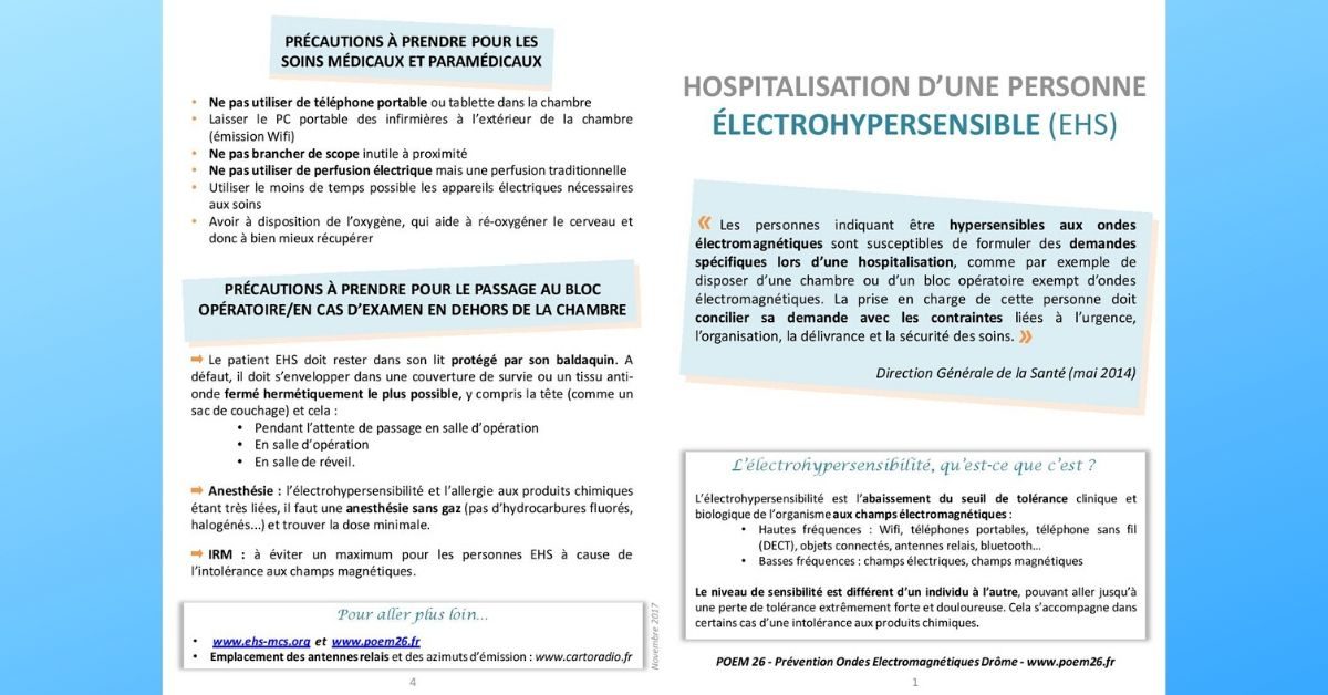 Hospitalisation des EHS – dépliants POEM26