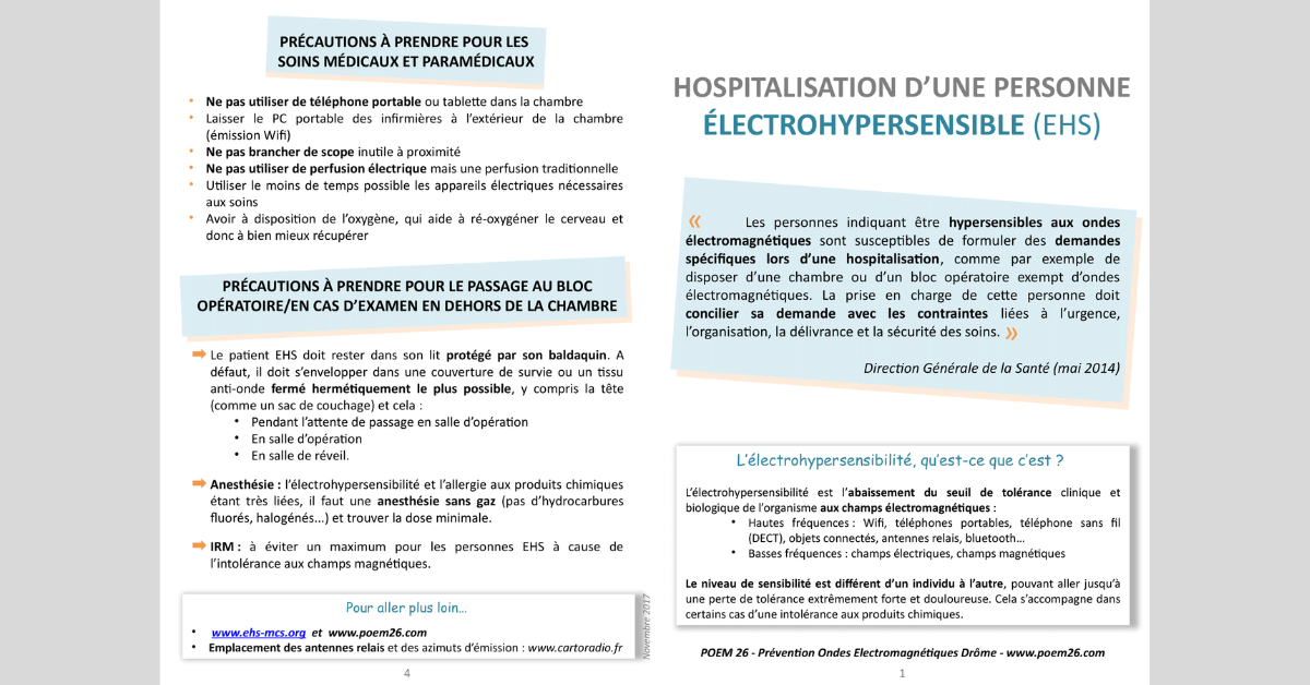 Hospitalisation des EHS – dépliants POEM26