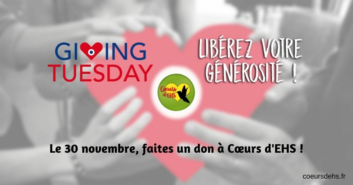 GIVING TUESDAY : Le 30 novembre, faites un don à Cœurs d’EHS !